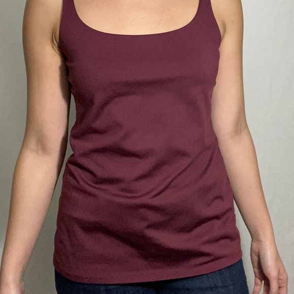 Womens NY&Co. maroon adjustable tank size Small - Picture 8 of 8